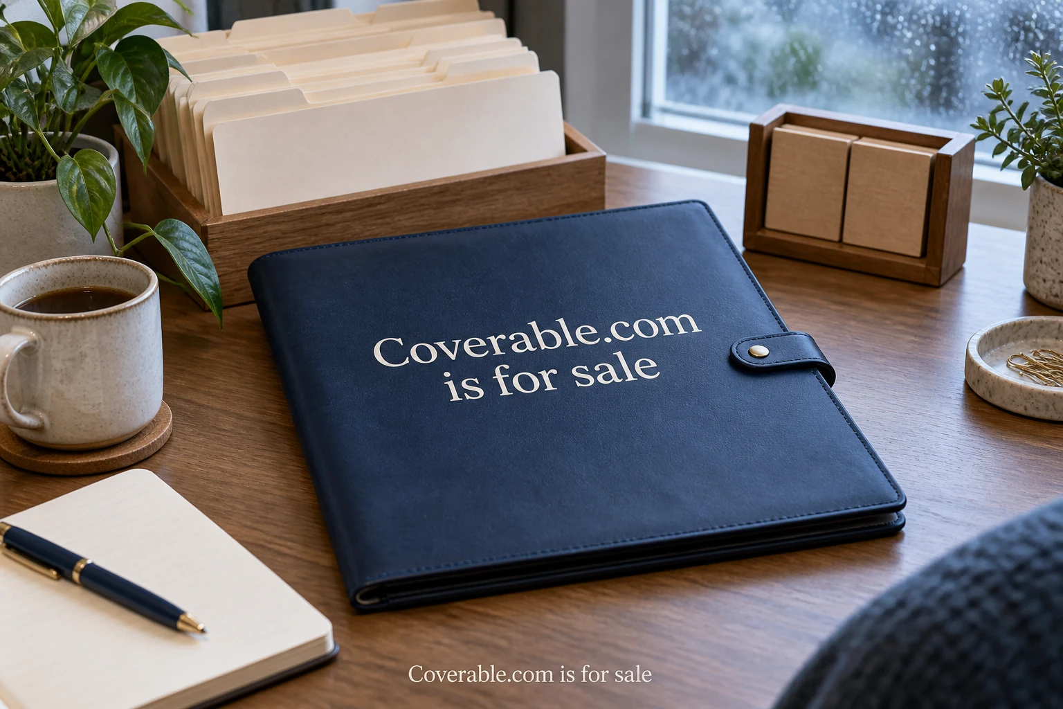 Renewal planning materials displaying Coverable.com is for sale